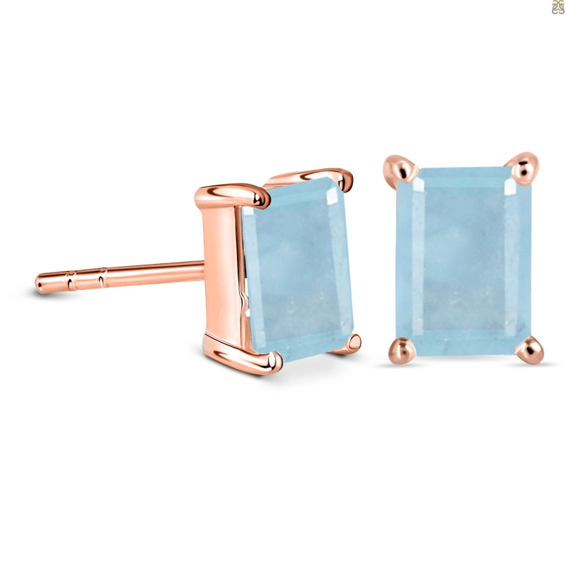 Aquamarine Stud Earring AQM-RE-11.