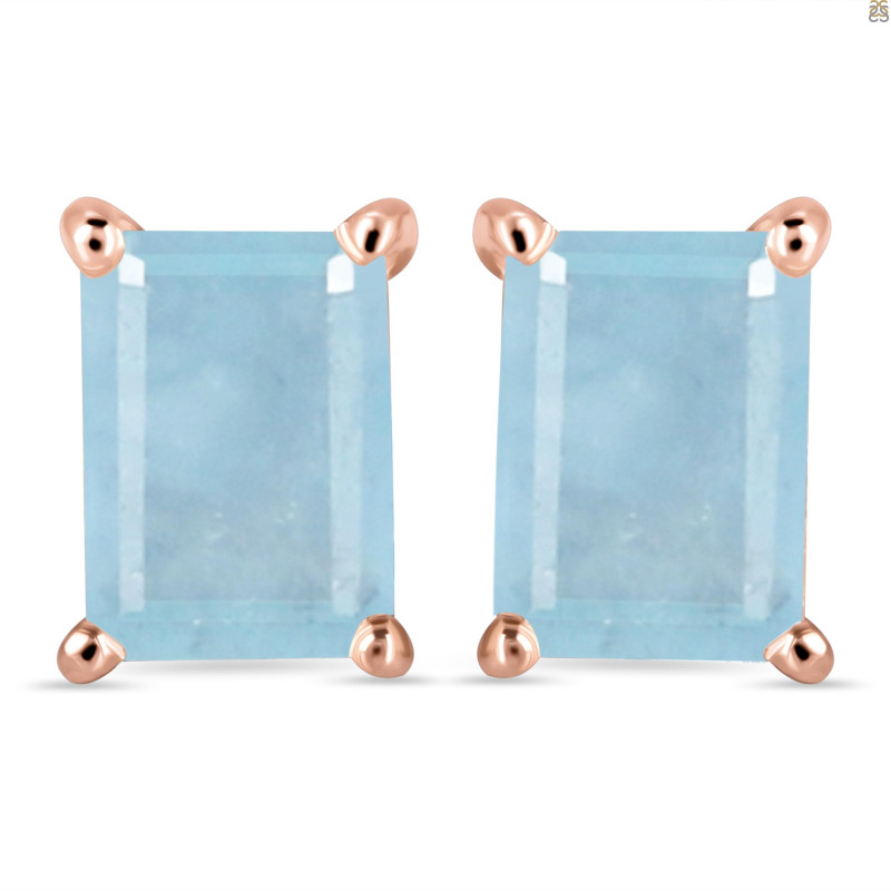 Aquamarine Stud Earring AQM-RE-11.