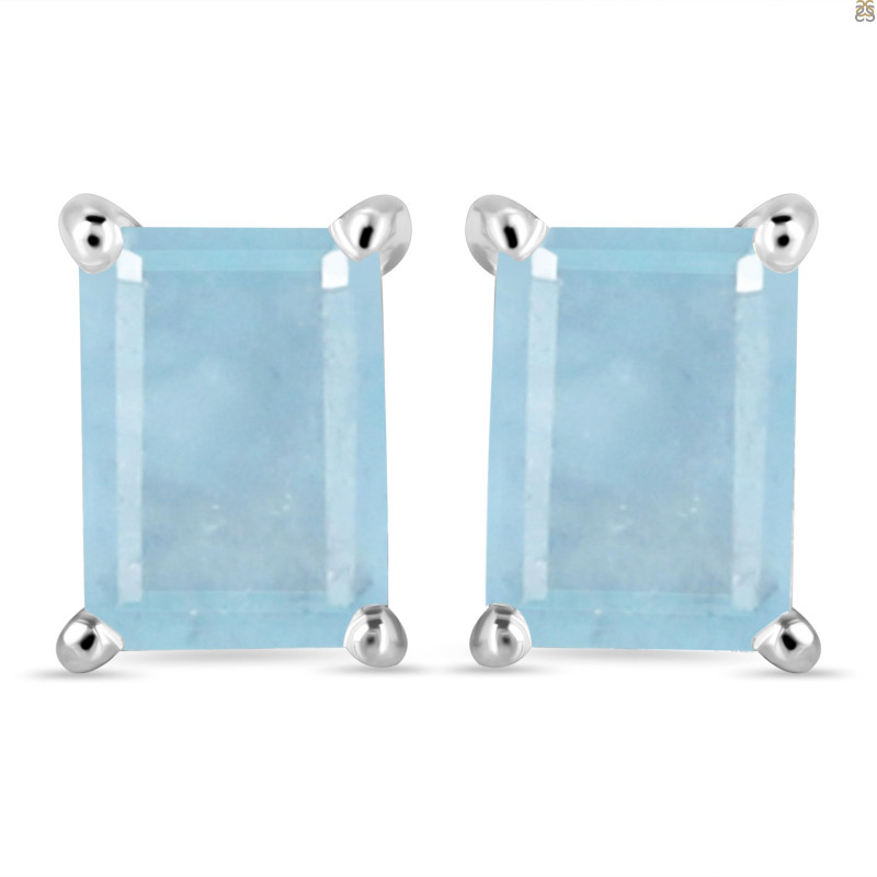 Aquamarine Stud Earring AQM-RE-11.
