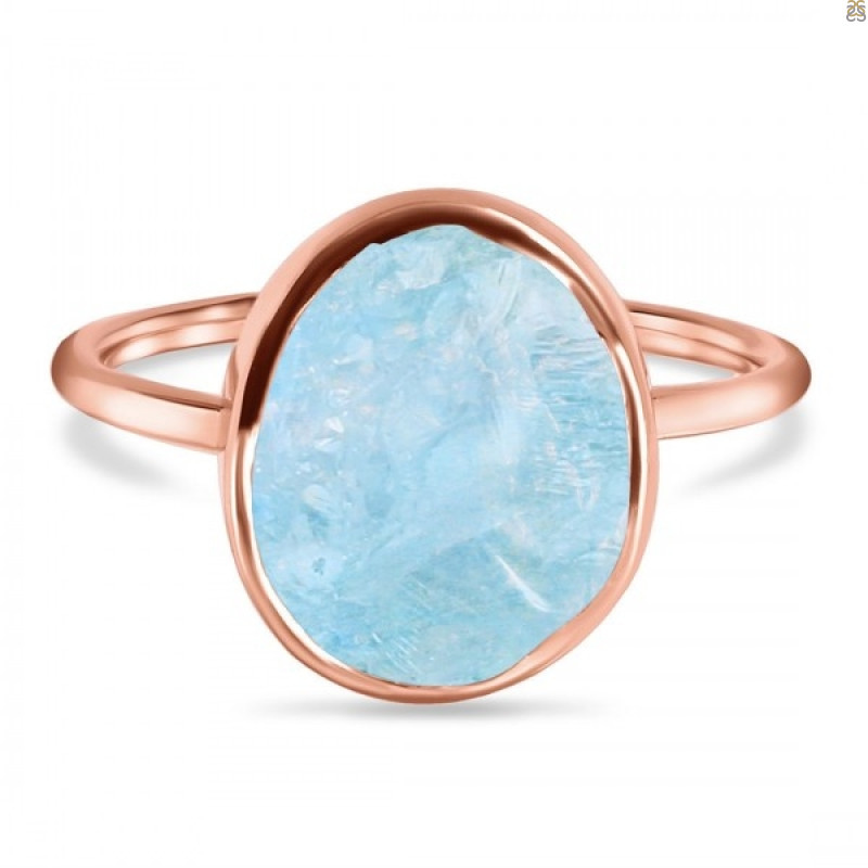 Aquamarine Raw Crystal Ring AQM-RR-345.