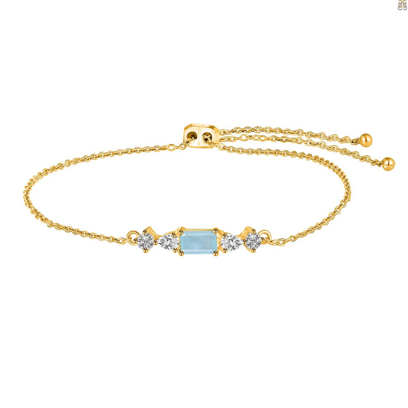 Aquamarine Bracelet AQM-RDB-149