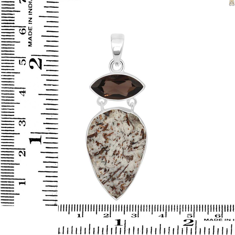 Astrophyllite/Smoky Pendant-2SP AST-1-116