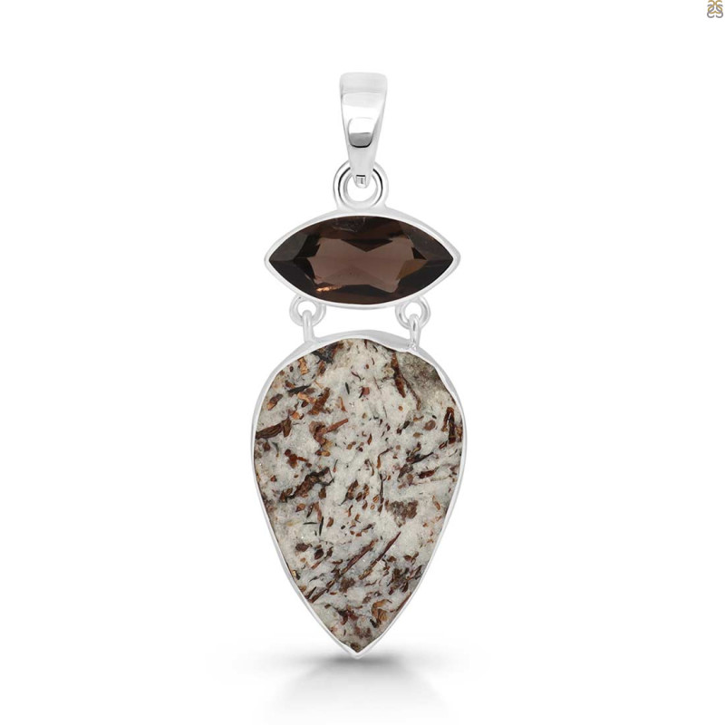 Astrophyllite/Smoky Pendant-2SP AST-1-116