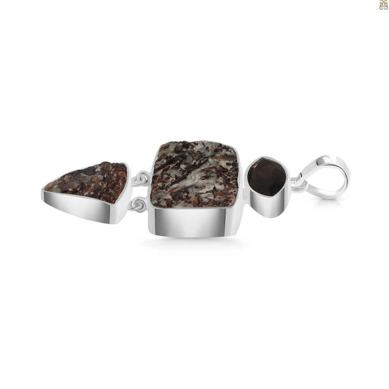 Astrophyllite/Smoky Pendant-2SP AST-1-128