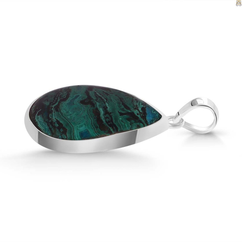 Azurite Malachite Pendant-SP AZM-1-161
