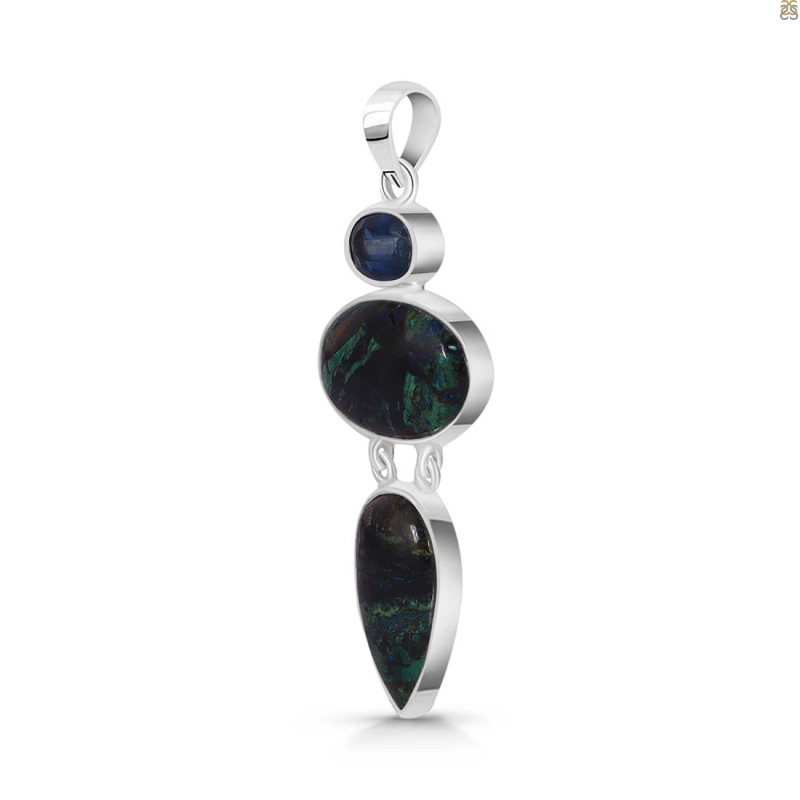 Azurite Malachite/Kyanite Pendant-2SP