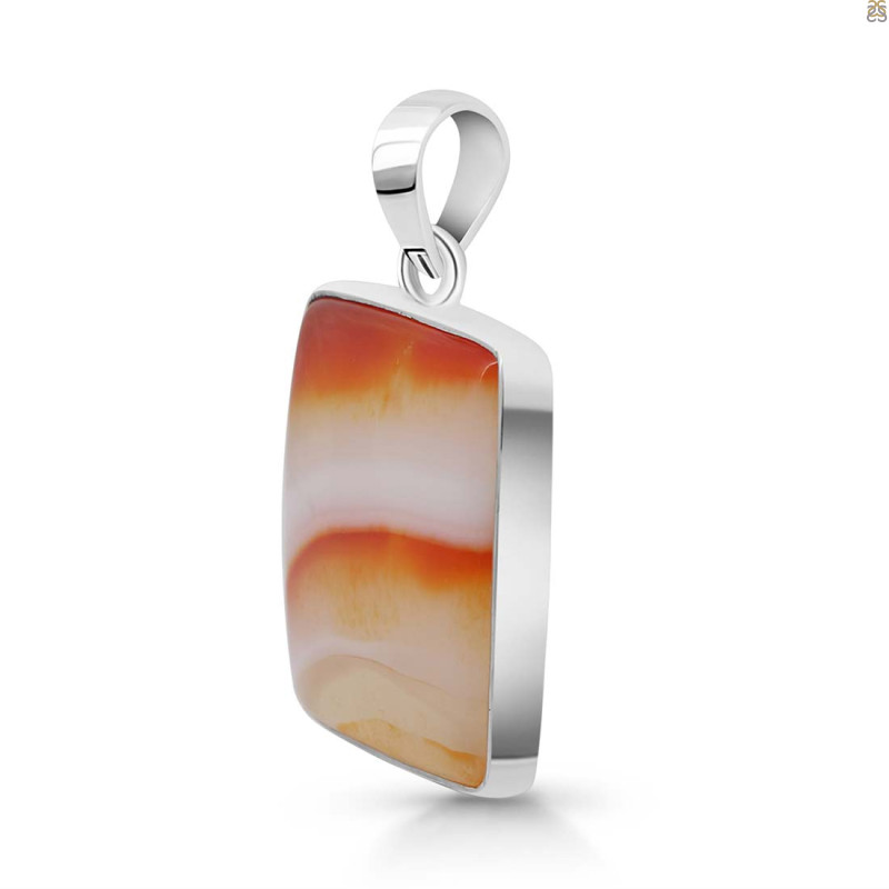 Banded Agate Pendant-SP