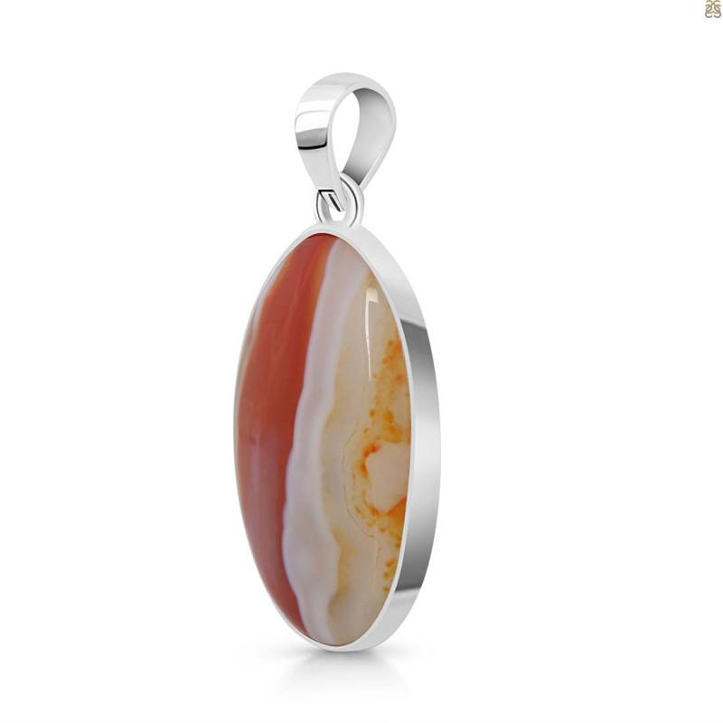 Banded Agate Pendant-SP