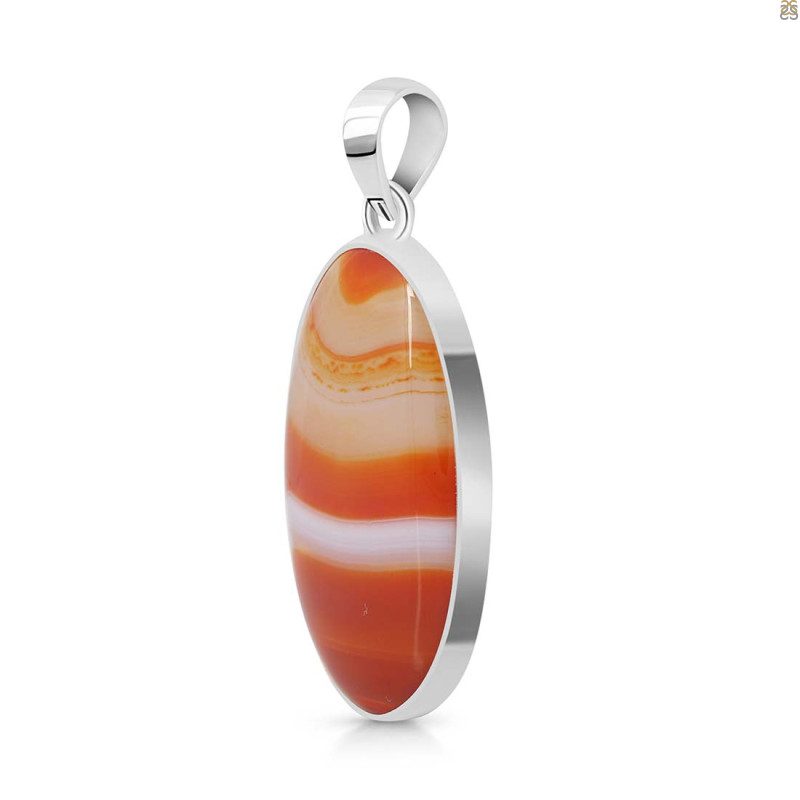 Banded Agate Pendant-SP
