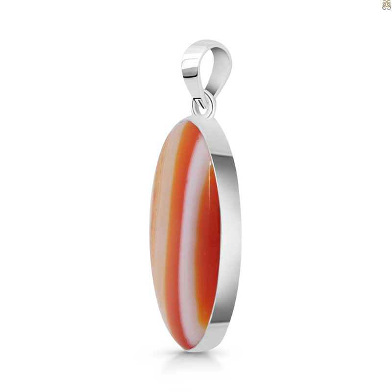 Banded Agate Pendant-SP BAG-1-26