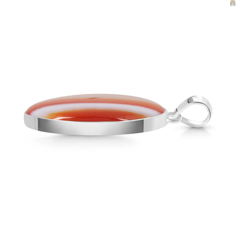 Banded Agate Pendant-SP BAG-1-26