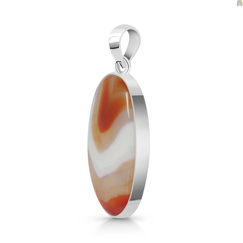 Banded Agate Pendant-SP