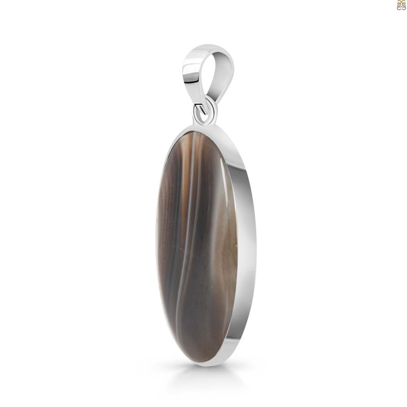 Banded Agate Pendant-SP