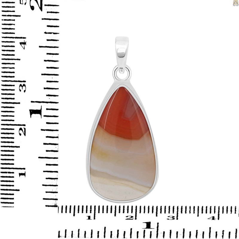 Banded Agate Pendant-SP BAG-1-4