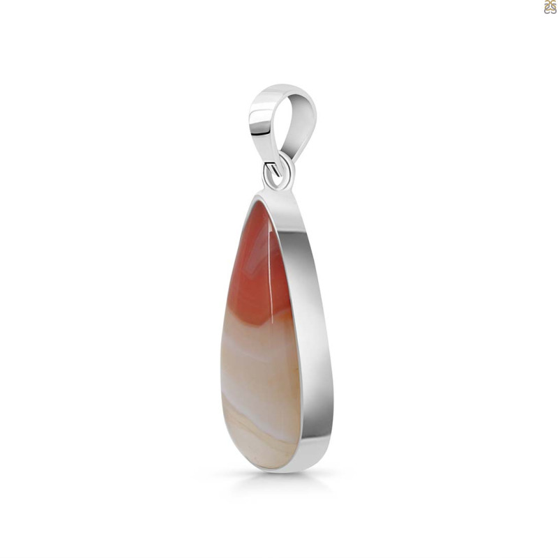 Banded Agate Pendant-SP