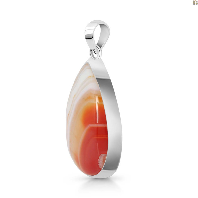 Banded Agate Pendant-SP