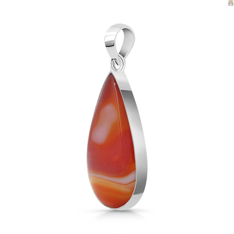 Banded Agate Pendant-SP