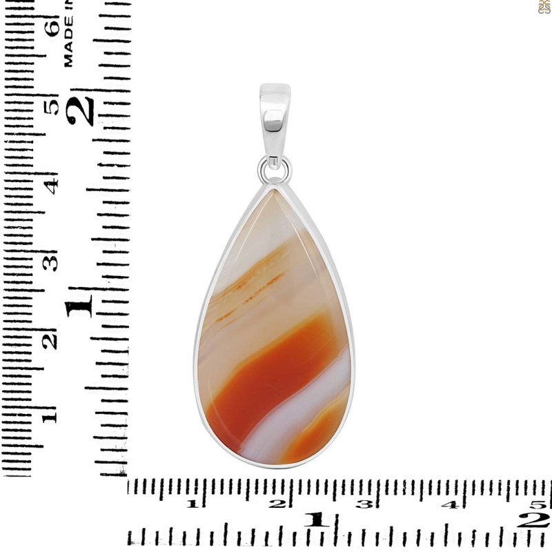 Banded Agate Pendant-SP BAG-1-7