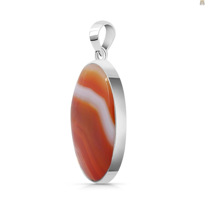 Banded Agate Pendant-SP