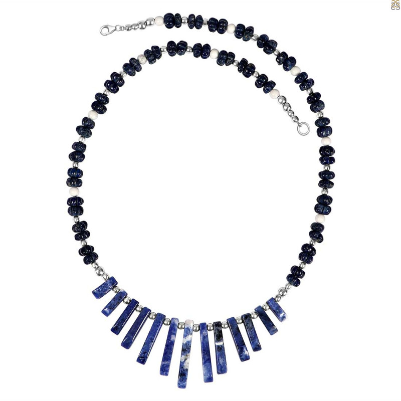 Sodalite Beaded Necklace BDD-12-1657