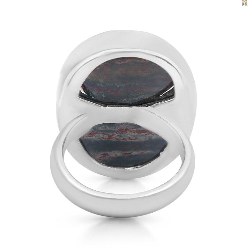 Blood Stone Adjustable Ring-ADJ-R BDS-2-100