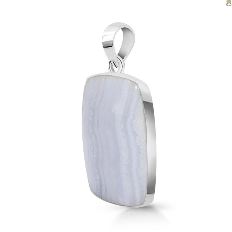 Blue Lace Agate Pendant-SP BLA-1-131