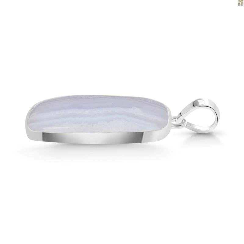 Blue Lace Agate Pendant-SP BLA-1-131