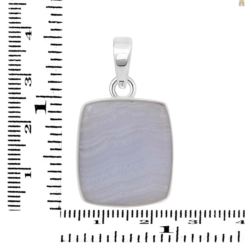 Blue Lace Agate Pendant-SP BLA-1-81