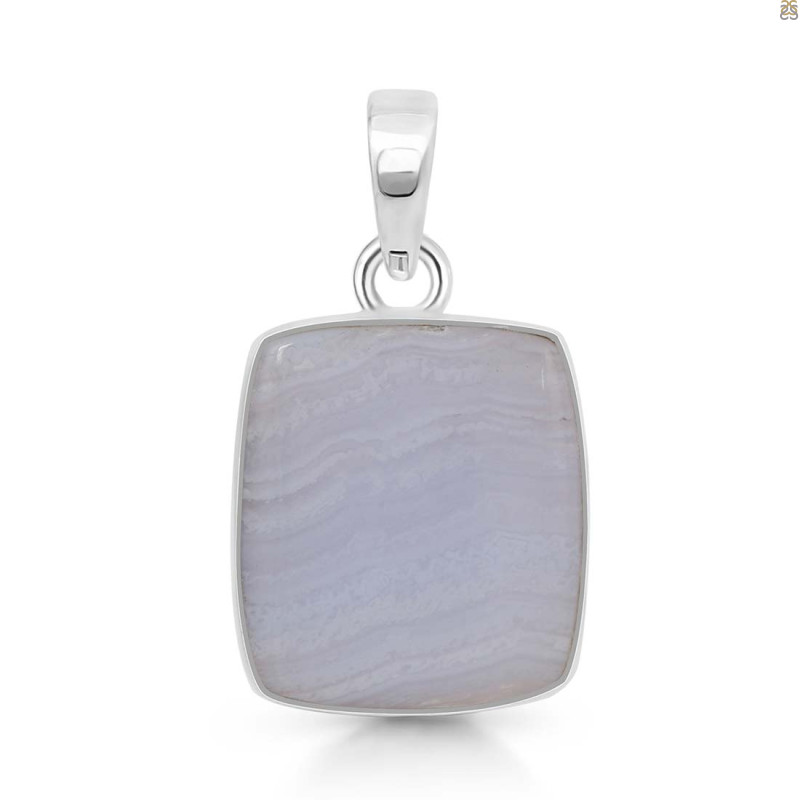 Blue Lace Agate Pendant-SP BLA-1-81