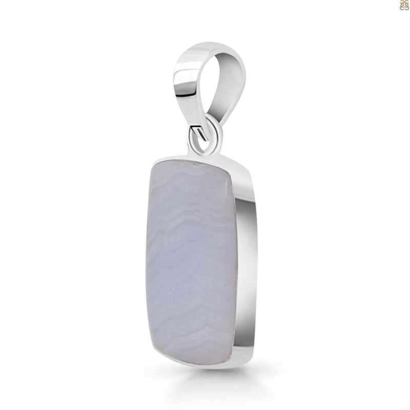 Blue Lace Agate Pendant-SP BLA-1-81