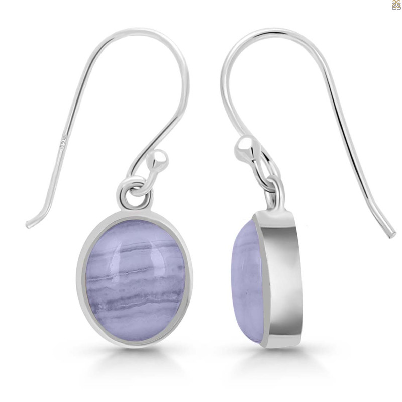 Blue Lace Agate Earring