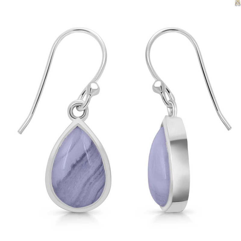 Blue Lace Agate Earring