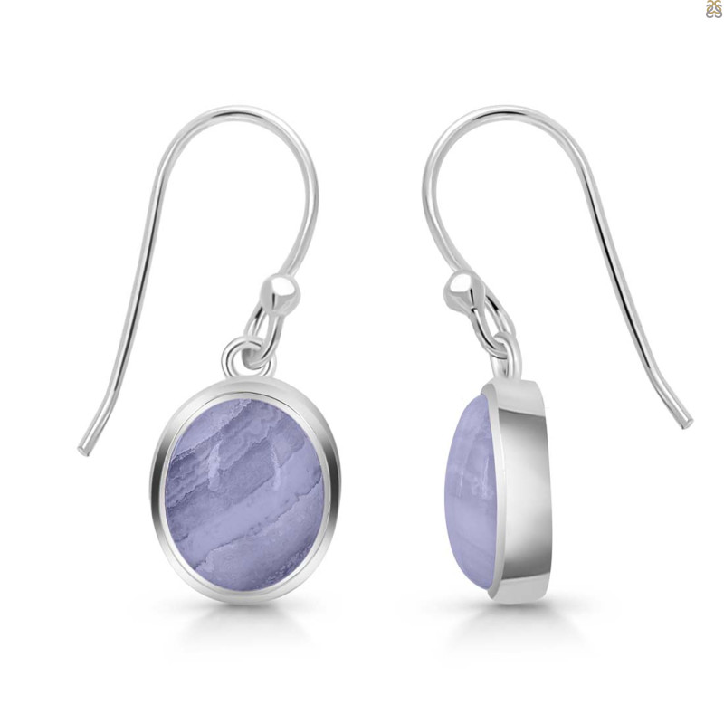 Blue Lace Agate Earring