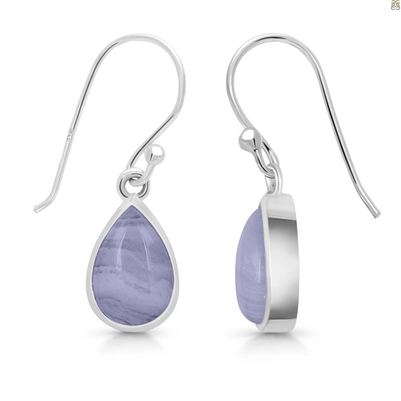 Blue Lace Agate Earring