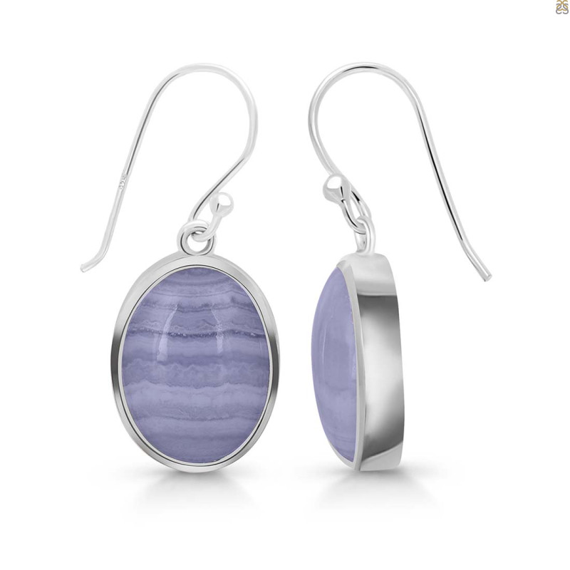 Blue Lace Agate Earring