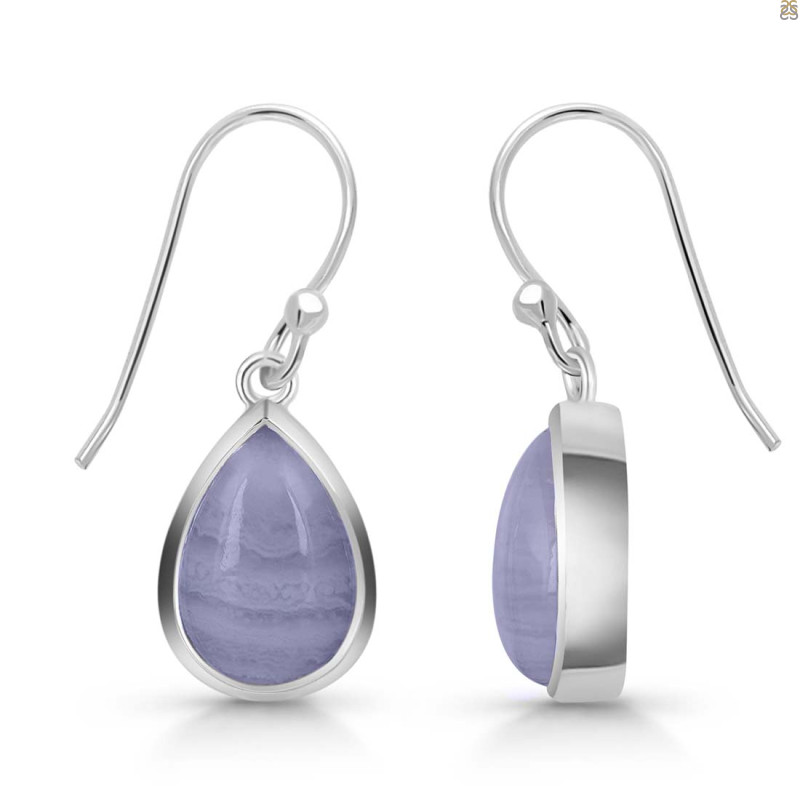 Blue Lace Agate Earring