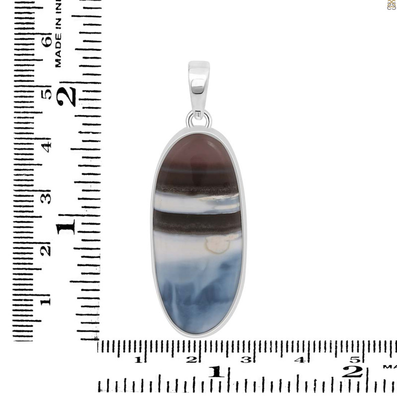 Blue Opal Pendant-SP BLO-1-13