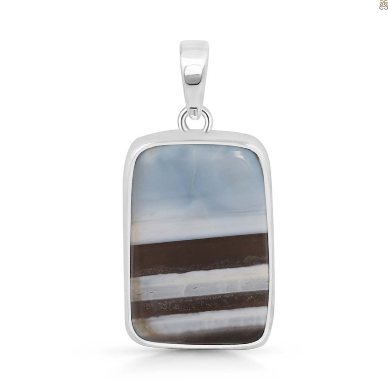 Blue Opal Pendant-SP BLO-1-28