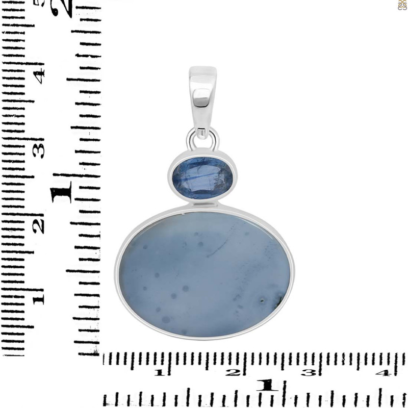 Blue Opal/Kyanite Pendant-2SP BLO-1-45