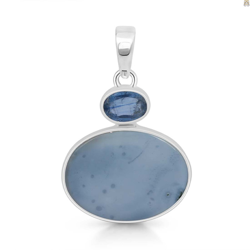 Blue Opal/Kyanite Pendant-2SP BLO-1-45