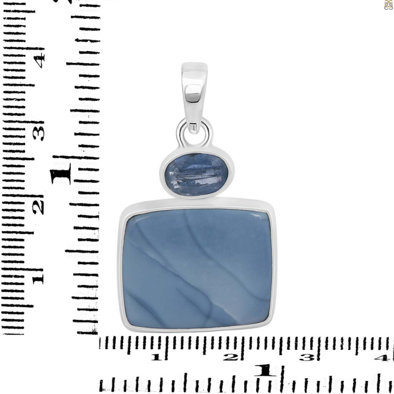 Blue Opal/Kyanite Pendant-2SP BLO-1-49
