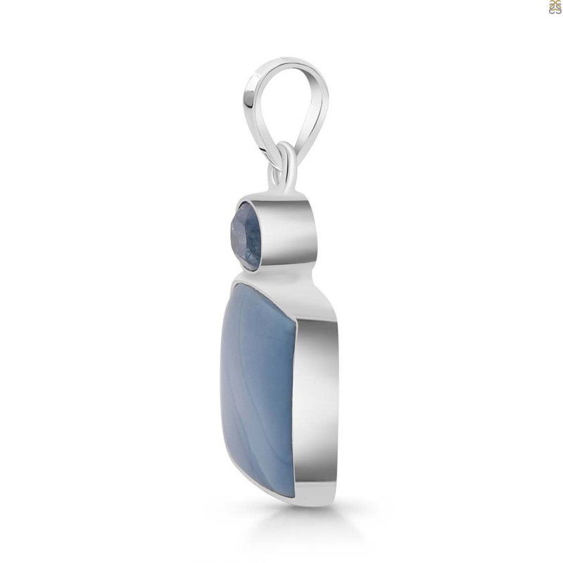 Blue Opal/Kyanite Pendant-2SP