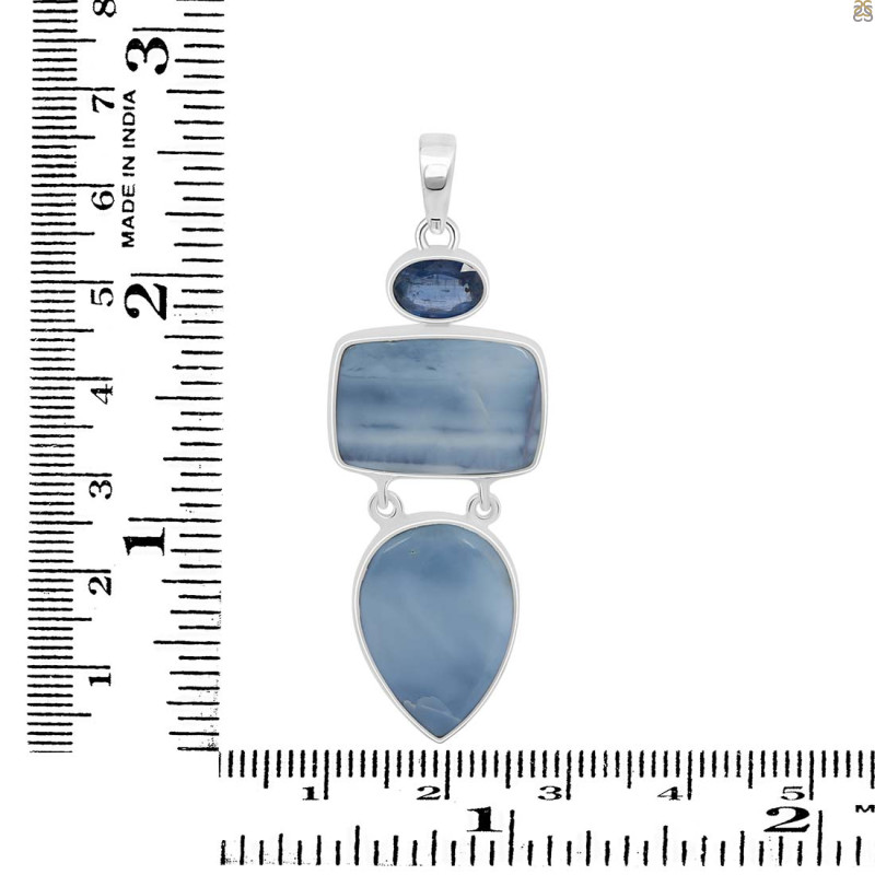 Blue Opal/Kyanite Pendant-2SP BLO-1-57