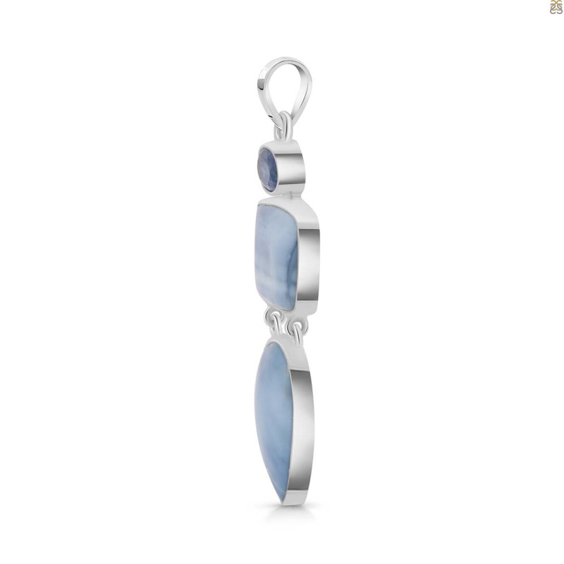 Blue Opal/Kyanite Pendant-2SP