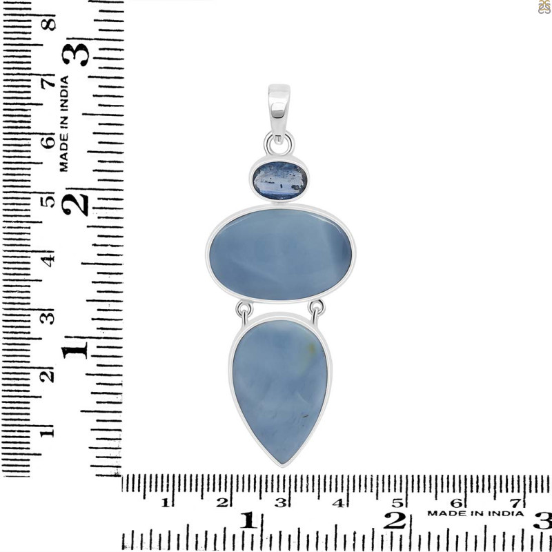 Blue Opal/Kyanite Pendant-2SP BLO-1-58