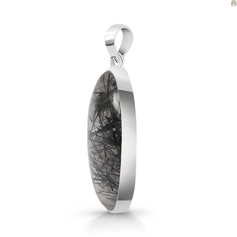 Black Rutile Pendant-SP BLR-1-10