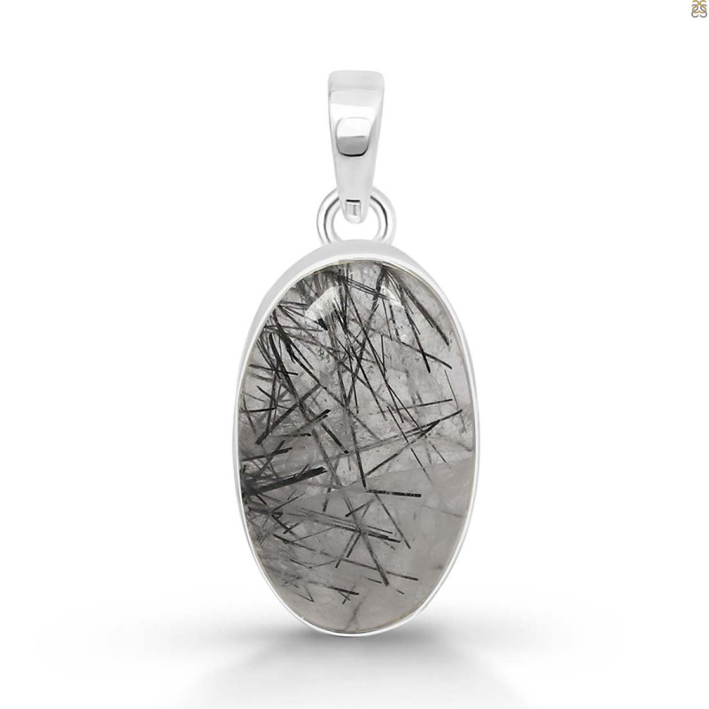 Black Rutile Pendant-SP BLR-1-18
