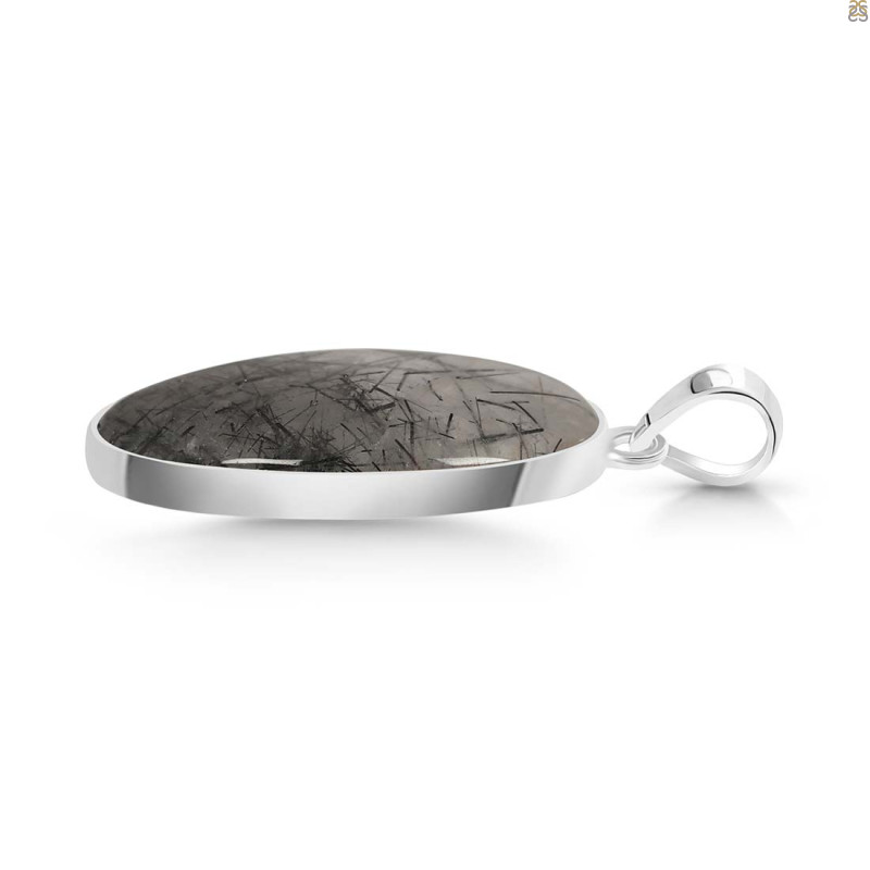 Black Rutile Pendant-SP BLR-1-19