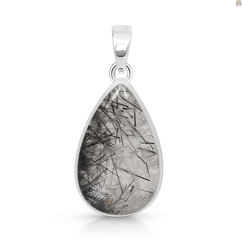 Black Rutile Pendant-SP BLR-1-27