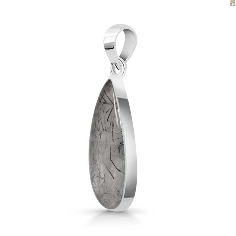 Black Rutile Pendant-SP BLR-1-27